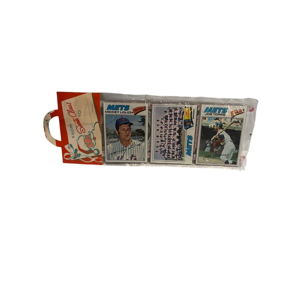 1977 Topps Baseball Holiday Pack featuring the New York Mets